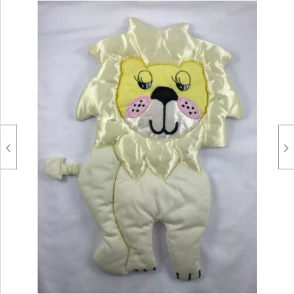 Vtg 19" Brandee Danielle LION Fabric Wall Hanging Baby Nursery Room Decor Safari - Picture 1 of 6